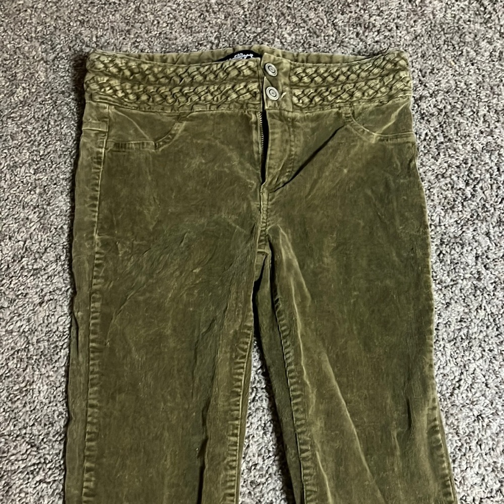 Olive green corduroy pants